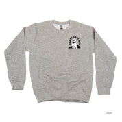 Crazy Cat Lady - POCKET DESIGN - Basic Fleece Crewneck Little Mama Shirt Shop LLC
