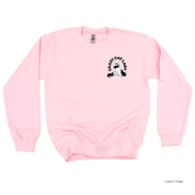 Crazy Cat Lady - POCKET DESIGN - Basic Fleece Crewneck Little Mama Shirt Shop LLC