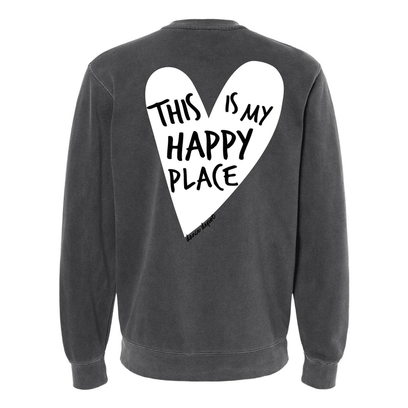 Dance Depot - This Is My Happy Place - Pigment Crewneck Sweatshirt