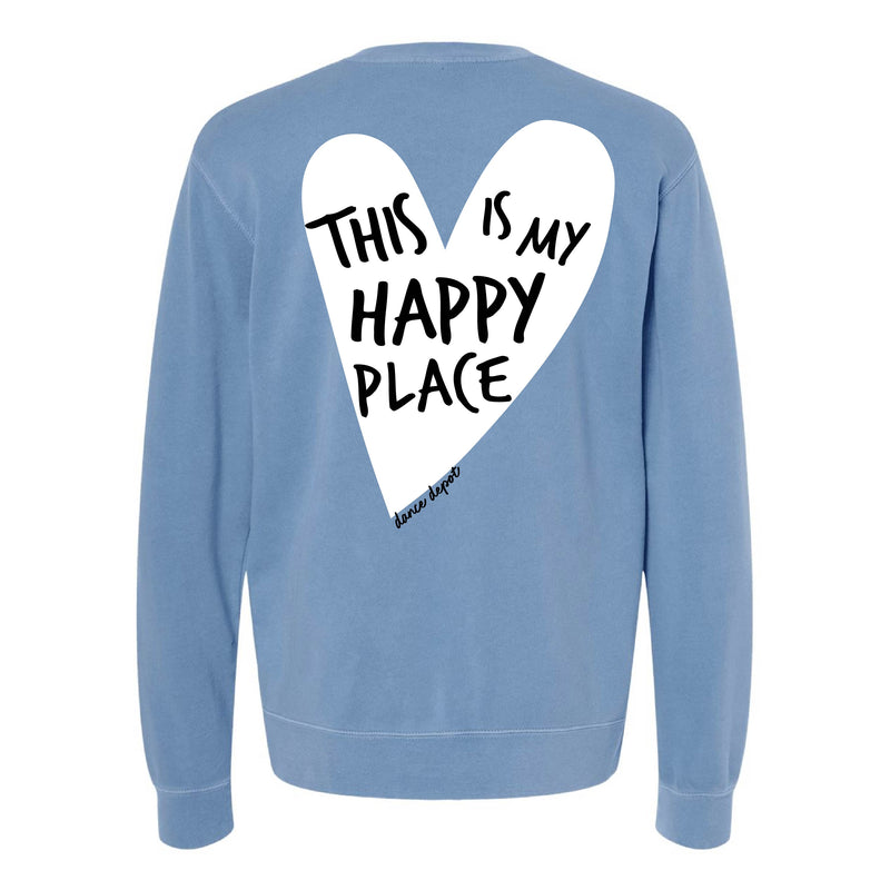 Dance Depot - This Is My Happy Place - Pigment Crewneck Sweatshirt