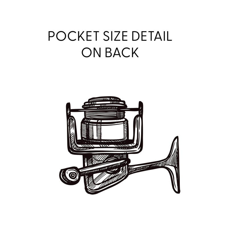 Keepin' It Reel Pocket Design on Front w/ Fishing Reel on Back - BASIC FLEECE CREWNECK