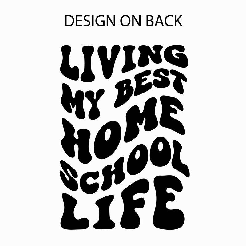 Living My Best Home School Life (w/ Pocket Melty Smiley) - Lightweight Pullover Sweater