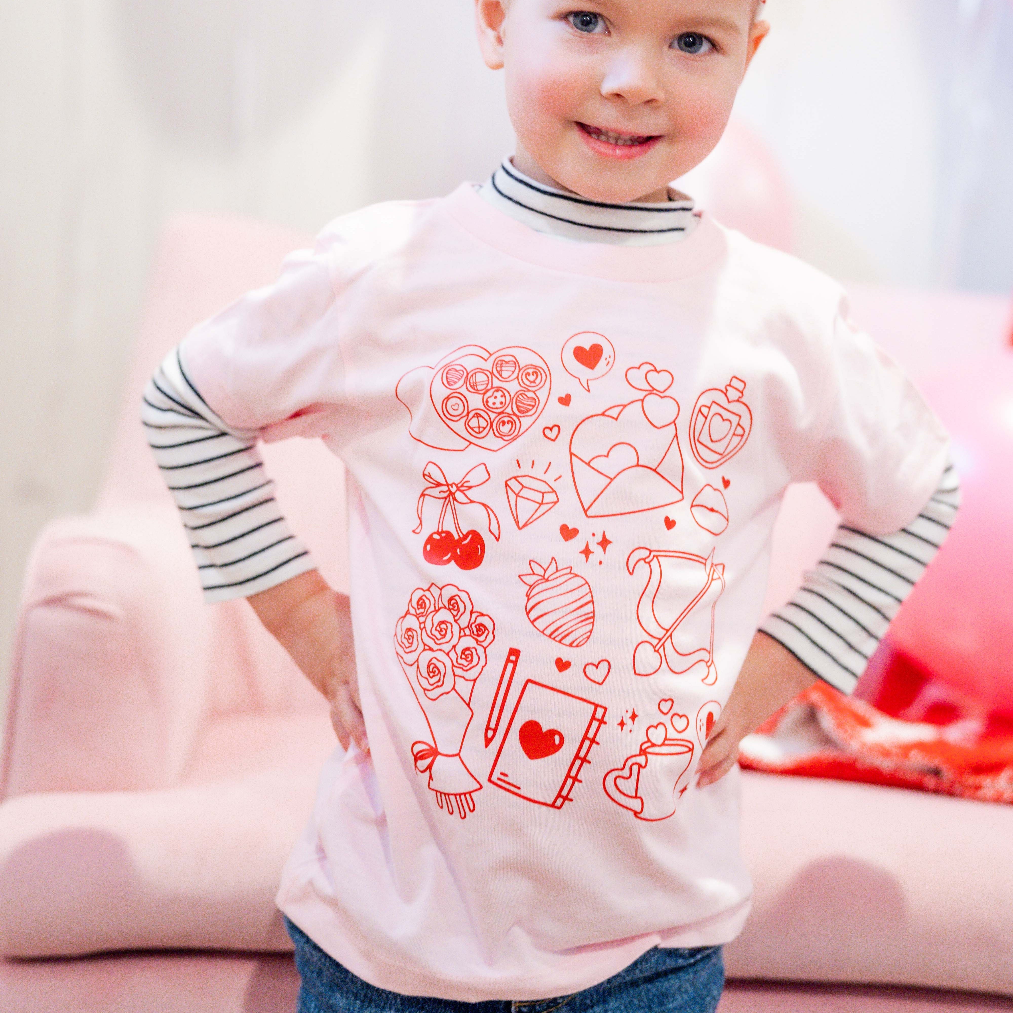 Romantic Collage - Child Tee Little Mama Shirt Shop