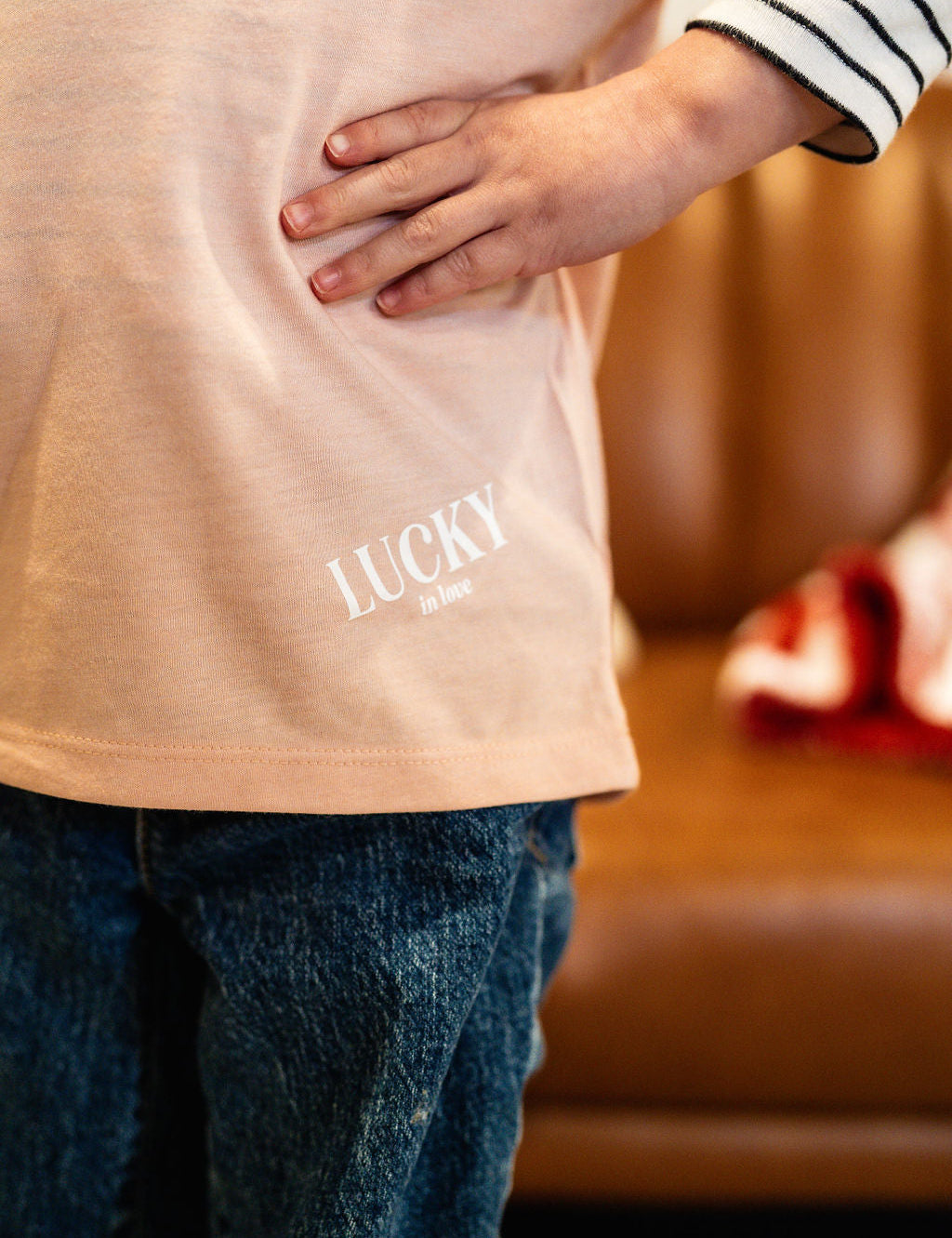 Lucky In Love - Dice (center & hd & b) - Child Tee Little Mama Shirt Shop