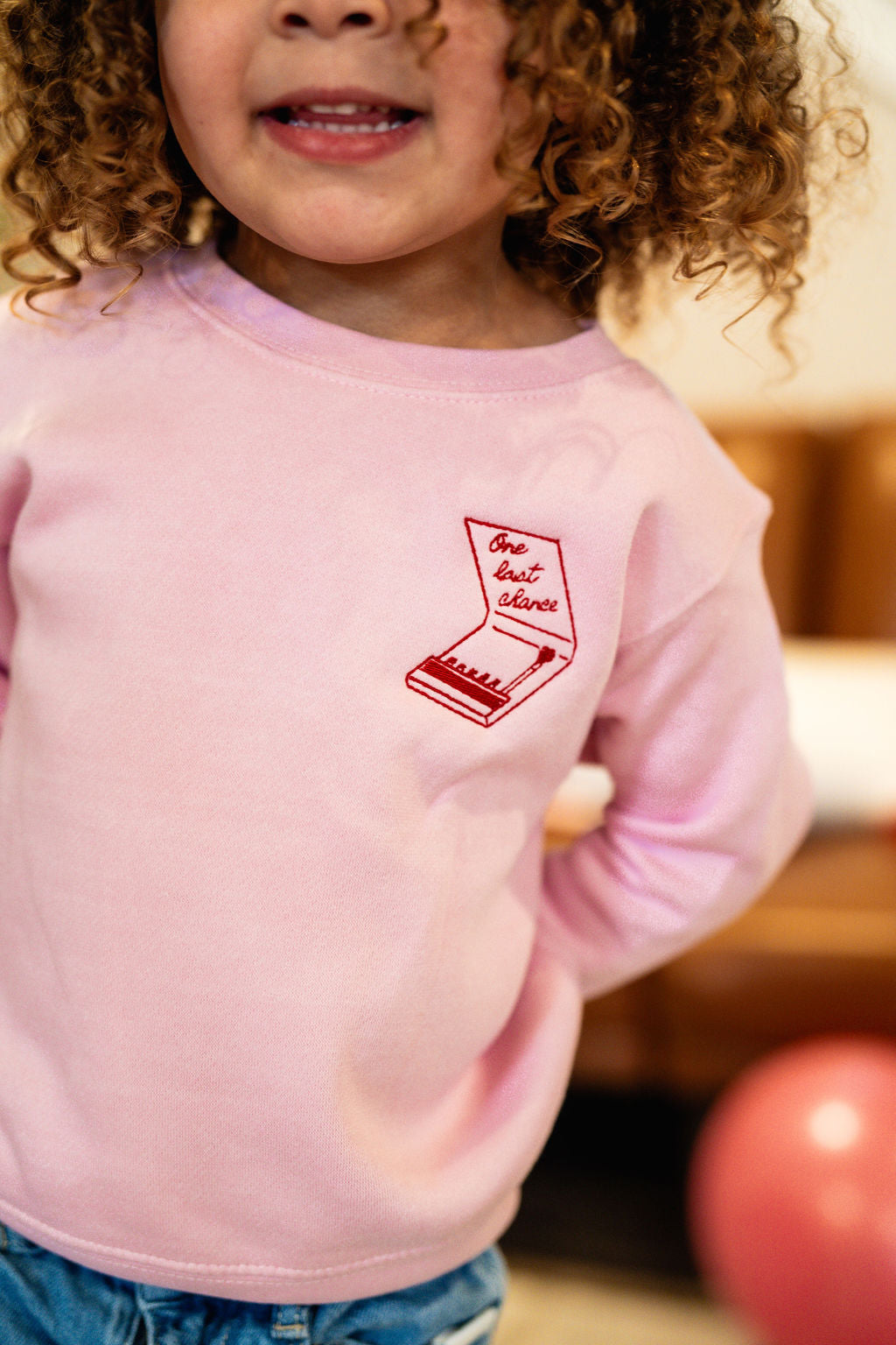 Embroidered/Printed (pf&b) - One Last Chance - Child Sweater Little Mama Shirt Shop