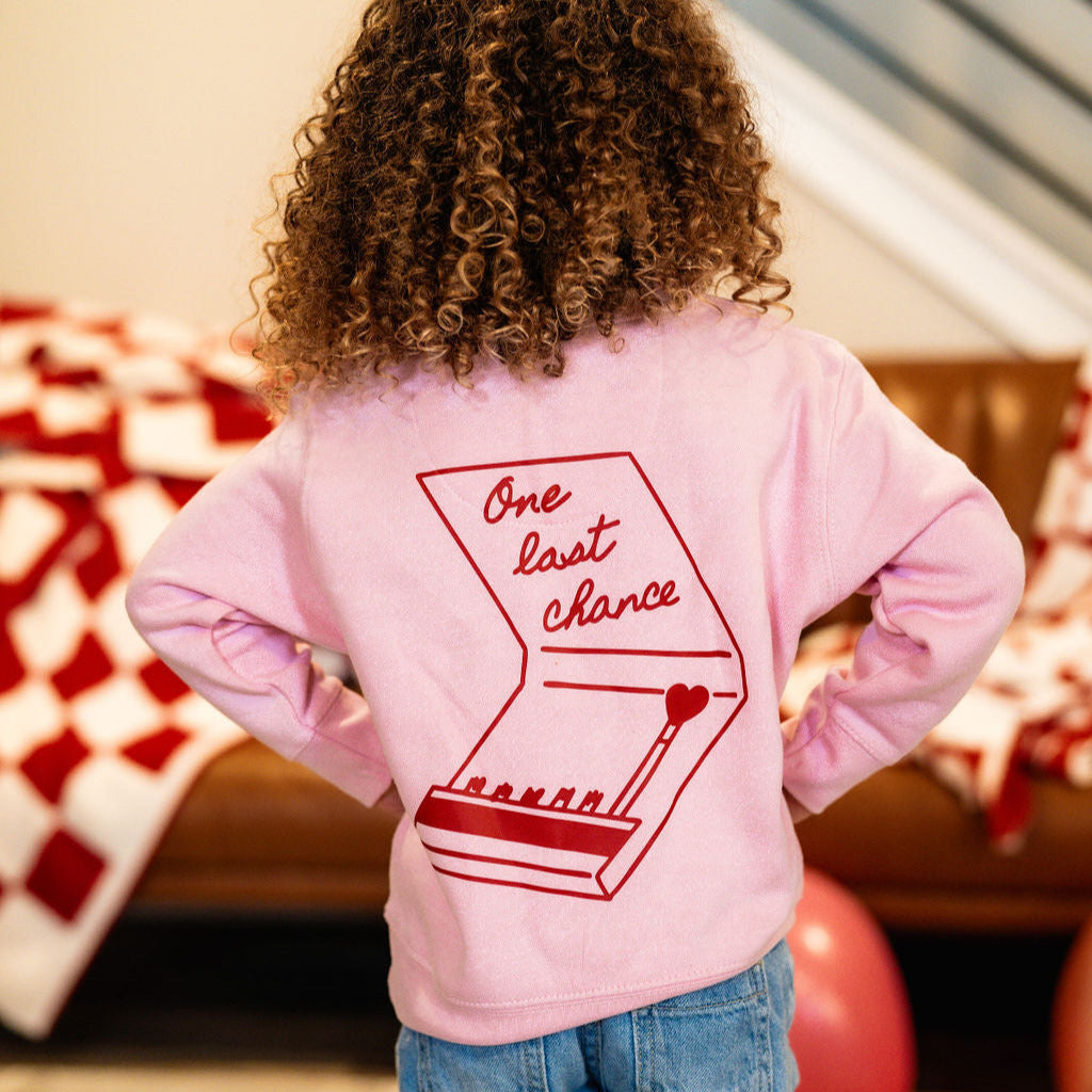 Embroidered/Printed (pf&b) - One Last Chance - Child Sweater Little Mama Shirt Shop