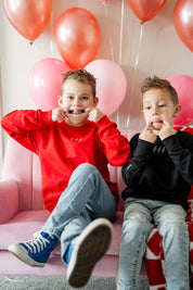 Love Notes - Outline Lightning Bolt Trio (center&sd) - Child Sweater Little Mama Shirt Shop