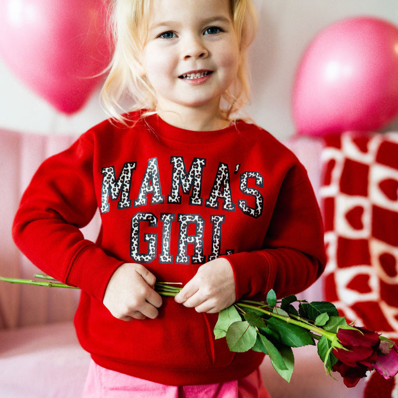 Mama's Girl (Varsity Leopard) - Child Sweater