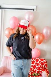 Lucky In Love - Dice (center & hd & b) - Comfort Colors Tee Little Mama Shirt Shop