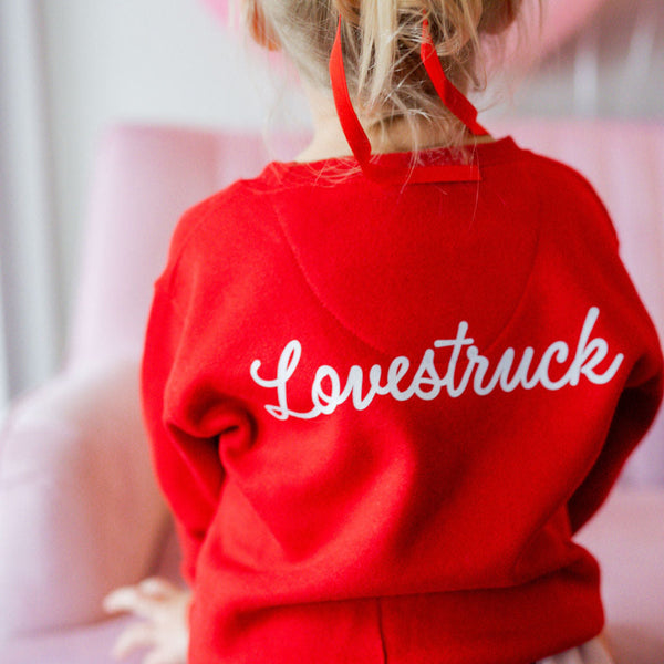 Embroidered/Printed (pf&b) - Lovestruck Cupid - Child Sweater