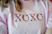 Embroidered - Floral XOXO - Comfort Colors Tee Little Mama Shirt Shop