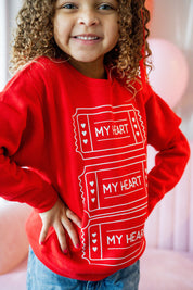 Ticket To My Heart - Child Sweater Little Mama Shirt Shop