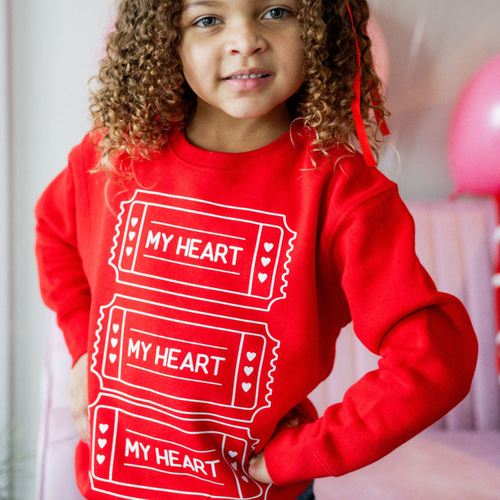 Ticket To My Heart - Child Sweater Little Mama Shirt Shop