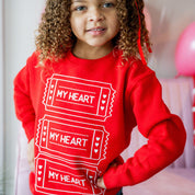 Ticket To My Heart - Child Sweater Little Mama Shirt Shop