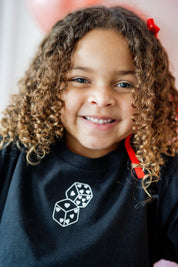 Lucky In Love - Dice (center & hd & b) - Child Long Sleeve Tee Little Mama Shirt Shop