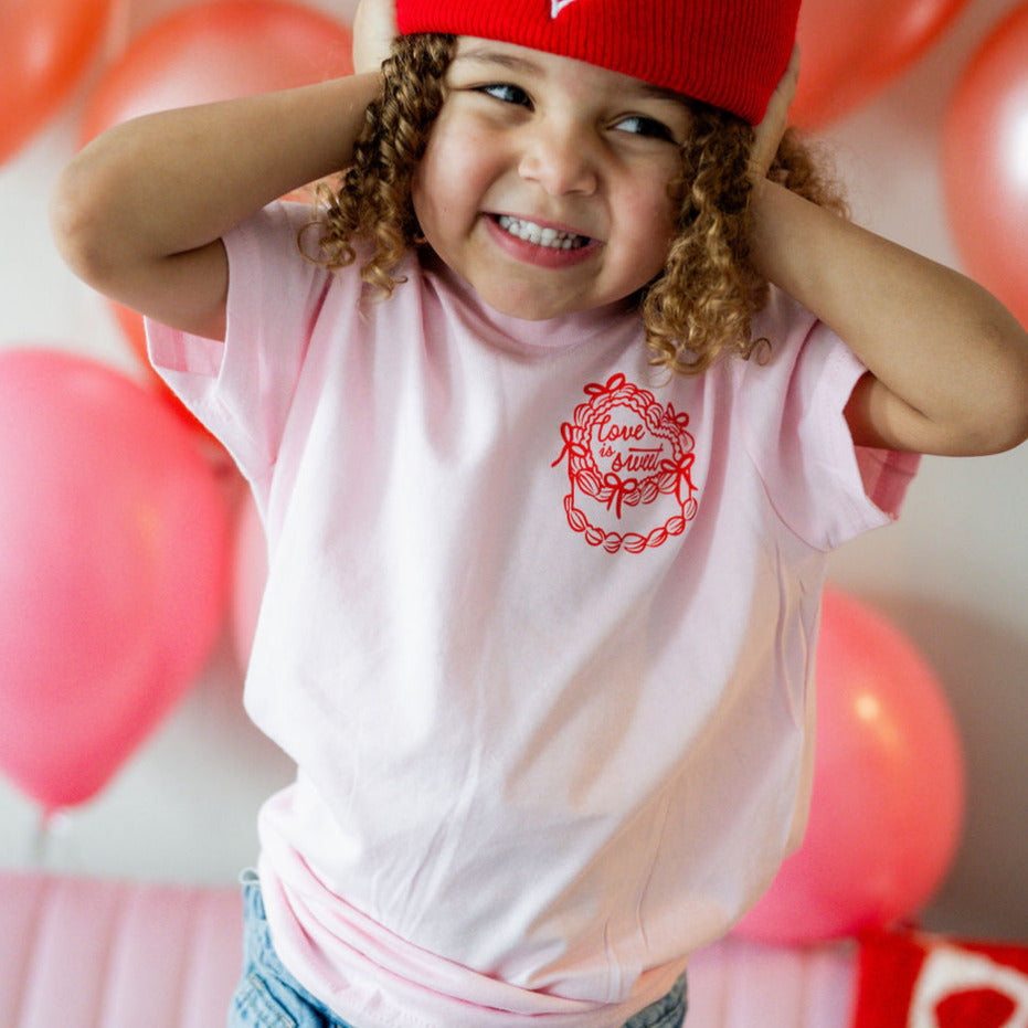 Love Is Sweet (pocket) - Child Tee Little Mama Shirt Shop