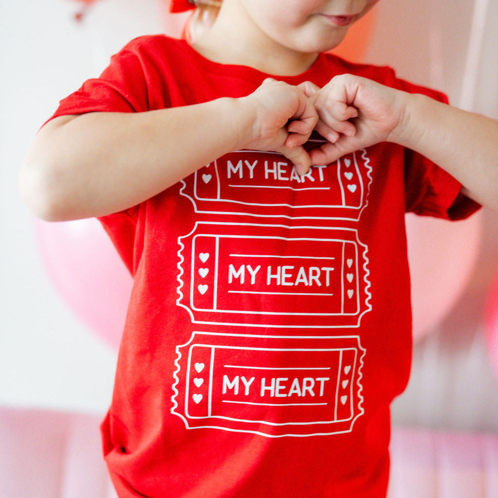 Ticket To My Heart - Child Tee Little Mama Shirt Shop
