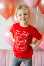 Ticket To My Heart - Child Tee Little Mama Shirt Shop