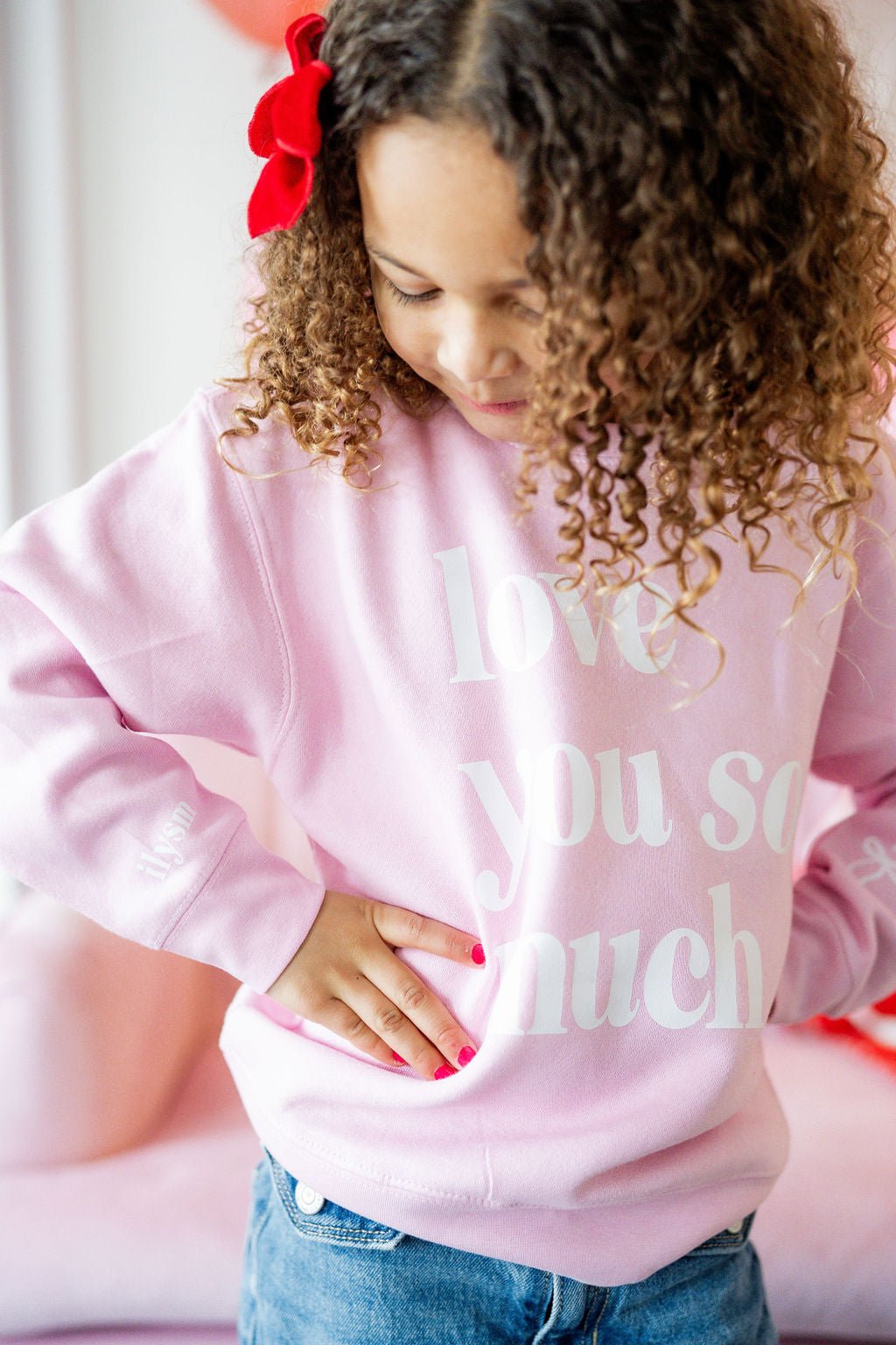 Love You So Much - ILYSM (w&sd) - Child Sweater Little Mama Shirt Shop