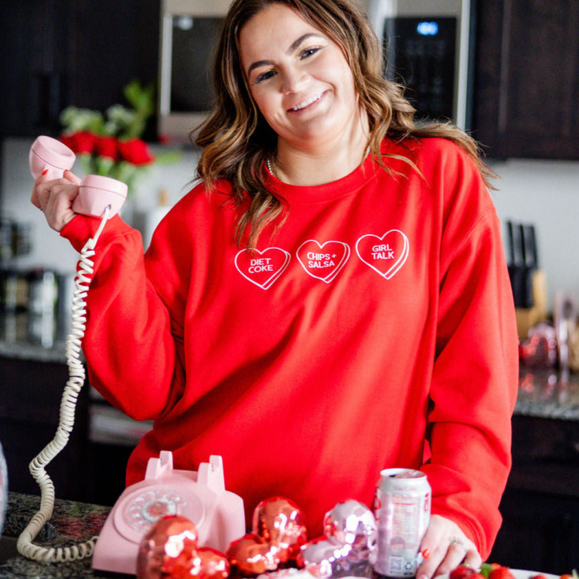 Start a Conversation! - Choose 3 Hearts - BASIC Fleece Little Mama Shirt Shop LLC