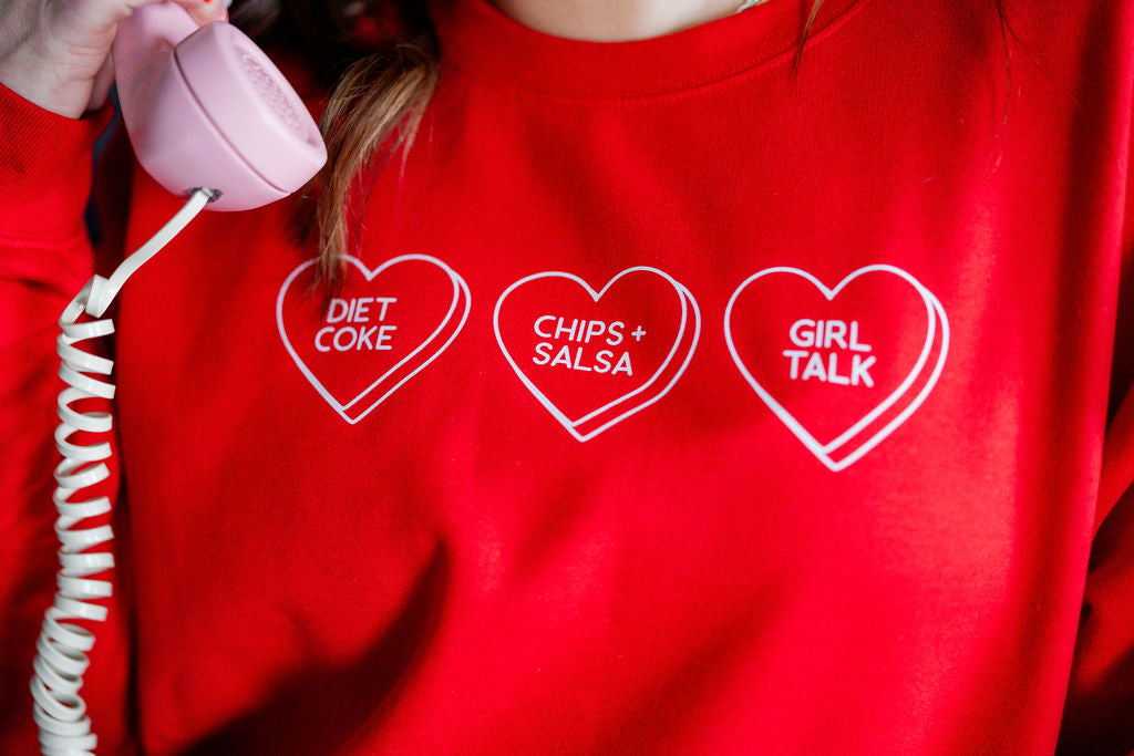 Start a Conversation! - Choose 3 Hearts - BASIC Fleece Little Mama Shirt Shop LLC
