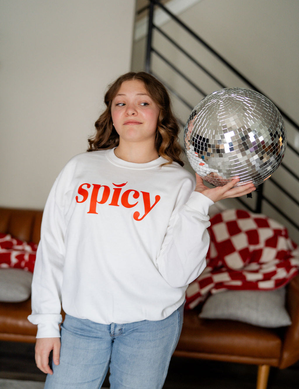 Spicy - LONG SLEEVE Comfort Colors Tee Little Mama Shirt Shop