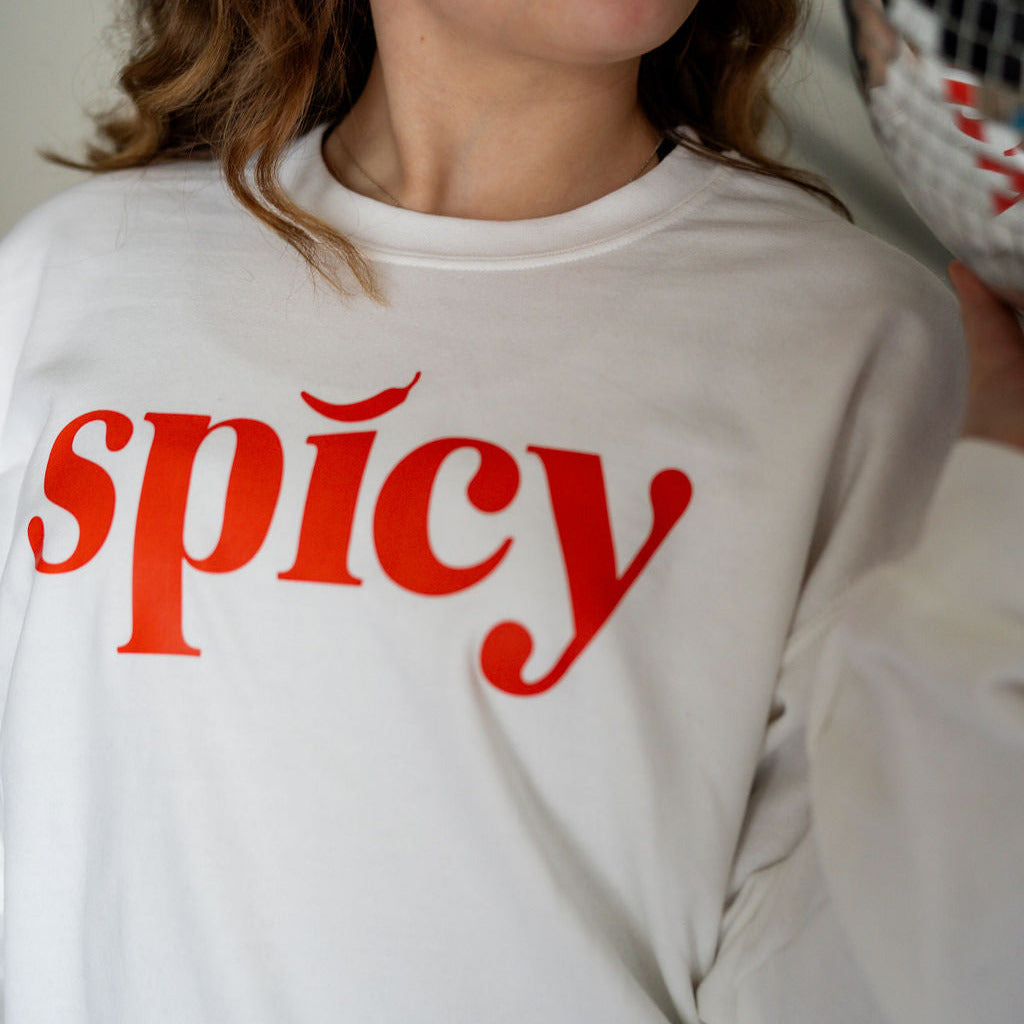 Spicy - LONG SLEEVE Comfort Colors Tee Little Mama Shirt Shop