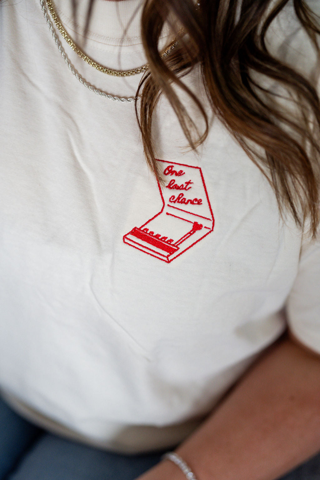 Embroidered/Printed (pf&b) - One Last Chance - Comfort Colors Tee Little Mama Shirt Shop