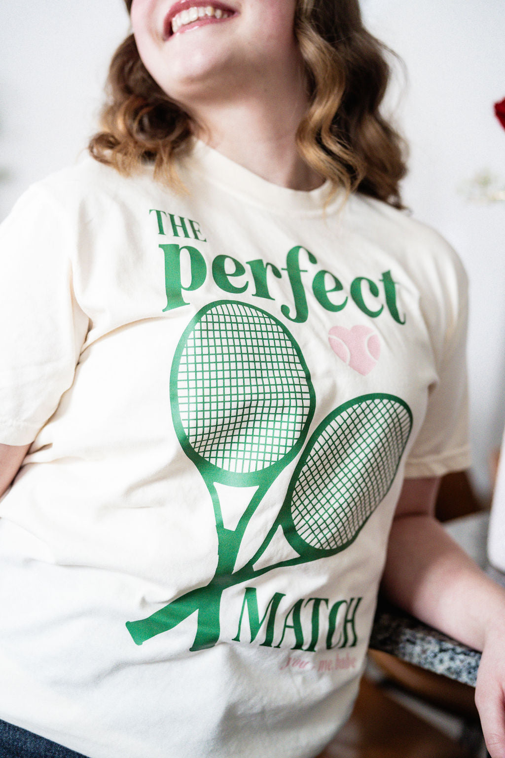Tennis - The Perfect Match - Comfort Colors Tee Little Mama Shirt Shop