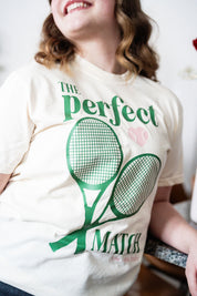 Tennis - The Perfect Match - Comfort Colors Tee Little Mama Shirt Shop