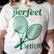 Tennis - The Perfect Match - Comfort Colors Tee Little Mama Shirt Shop