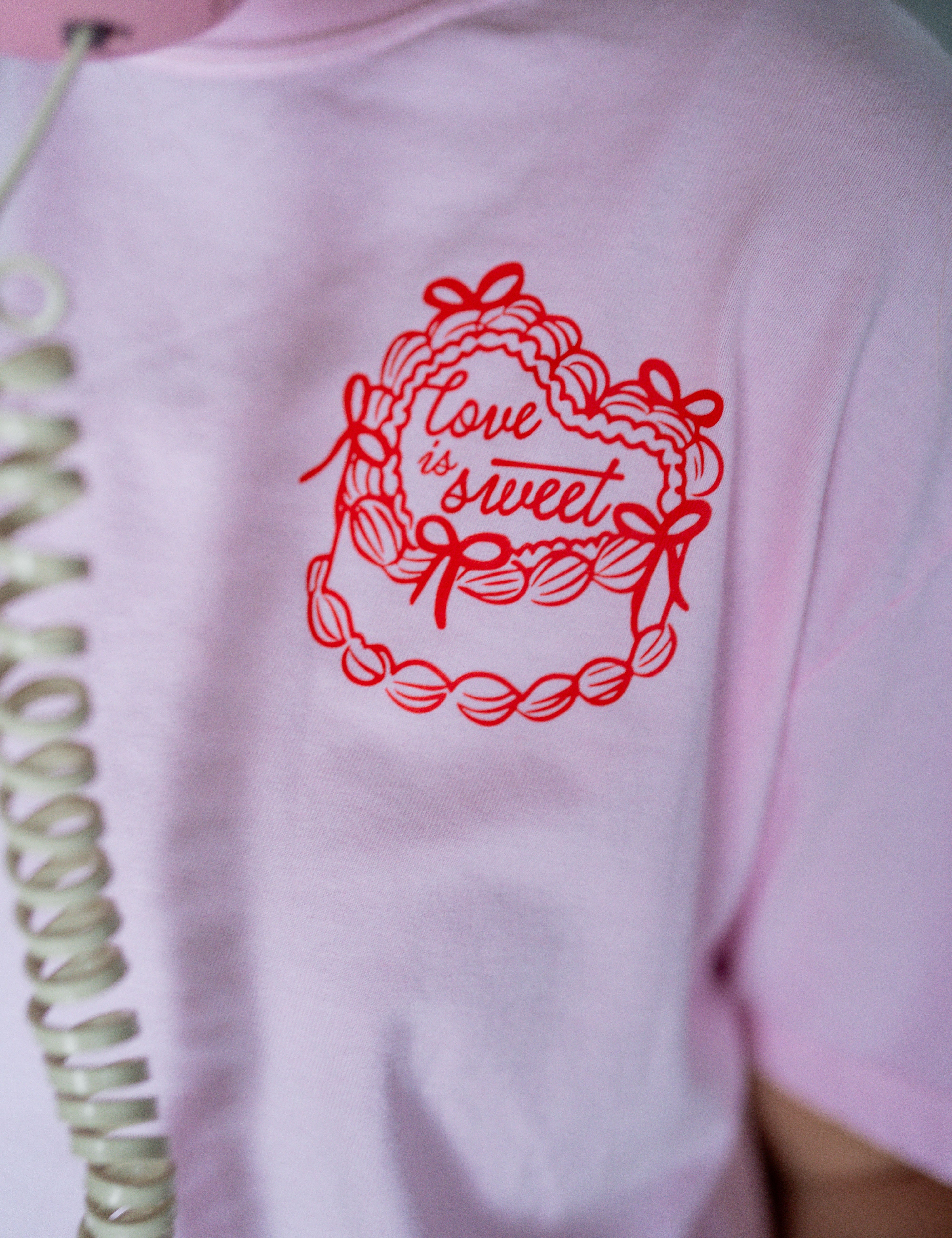 Love Is Sweet (pocket) - Comfort Colors Tee Little Mama Shirt Shop