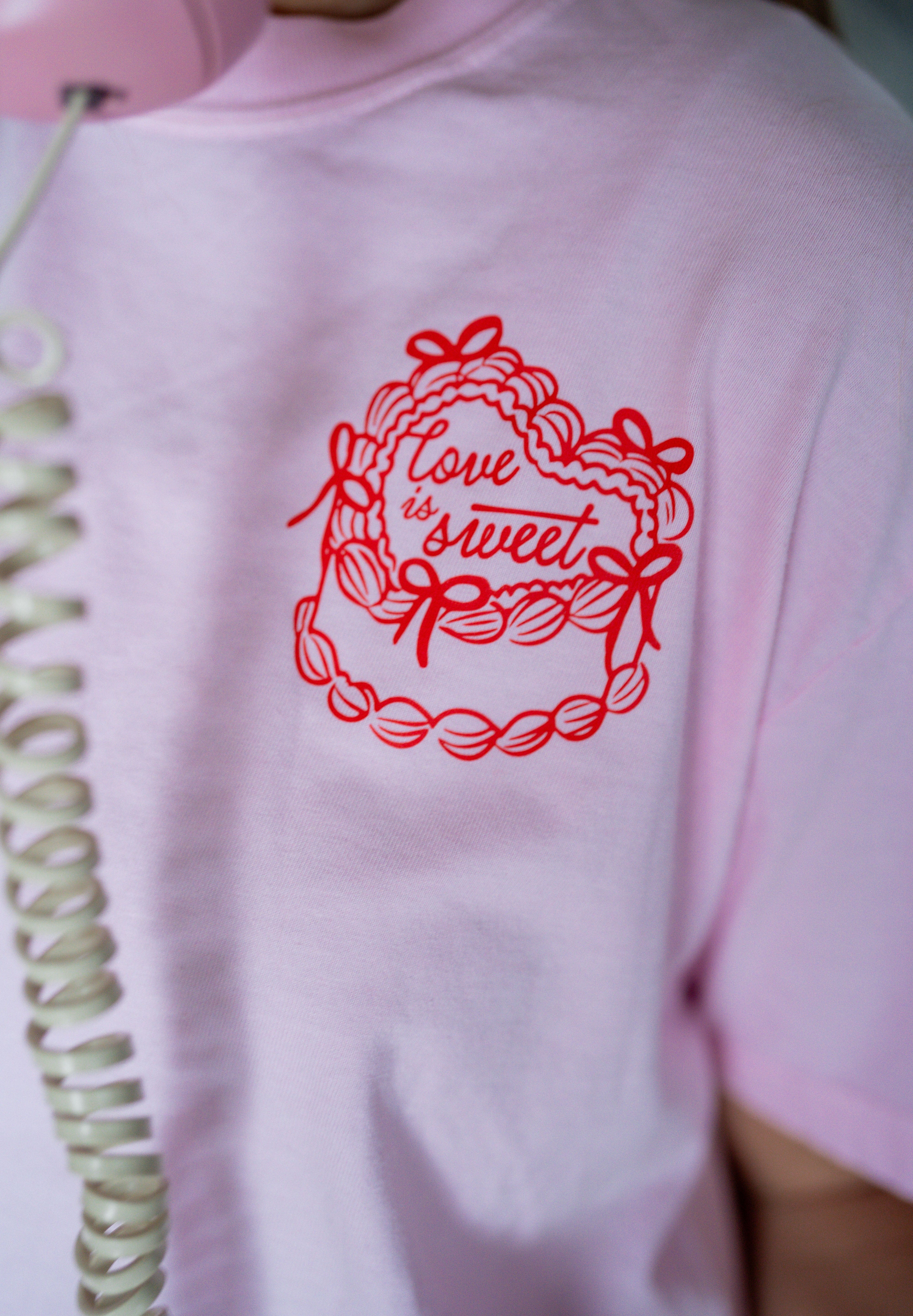 Love Is Sweet (pocket) - Comfort Colors Tee Little Mama Shirt Shop