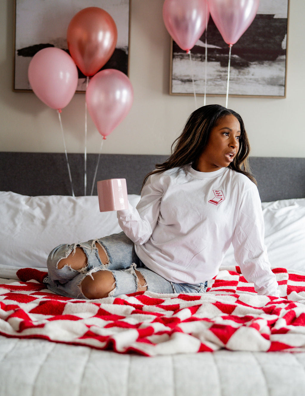 Printed (pf&b) - One Last Chance - LONG SLEEVE Comfort Colors Tee Little Mama Shirt Shop