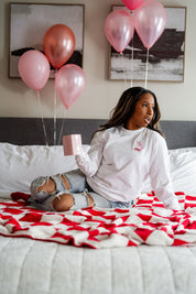 Embroidered/Printed (pf&b) - One Last Chance - LONG SLEEVE Comfort Colors Tee Little Mama Shirt Shop