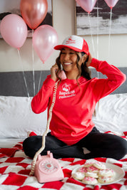 Hopeless Romantic (center&sd) - Long Sleeve Comfort Colors Tee Little Mama Shirt Shop