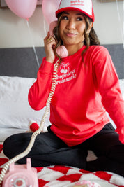 Hopeless Romantic (center&sd) - Long Sleeve Comfort Colors Tee Little Mama Shirt Shop