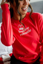 Hopeless Romantic (center&sd) - Long Sleeve Comfort Colors Tee Little Mama Shirt Shop