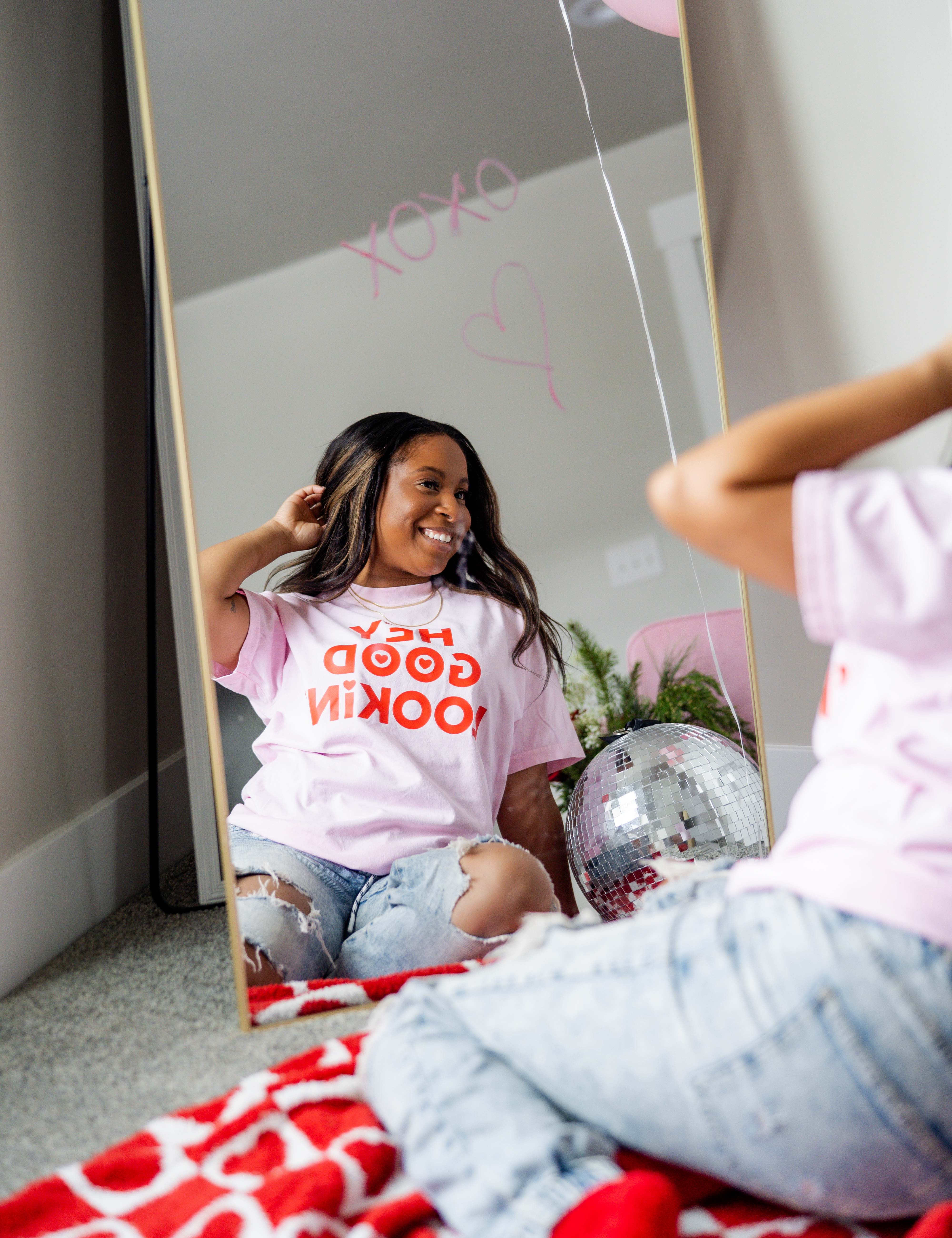 Hey Good Lookin' - Comfort Colors Tee Little Mama Shirt Shop