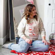 Romantic Collage - BASIC Fleece Little Mama Shirt Shop LLC