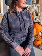 Witching Hour Halloween Vintage Hoodie | Women's Spooky Sweatshirt Little Mama Shirt Shop LLC