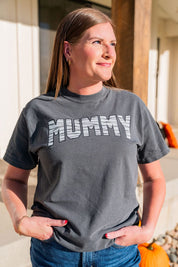'Mummy' Halloween Comfort Colors Tee | Women's Halloween T-Shirt Little Mama Shirt Shop LLC