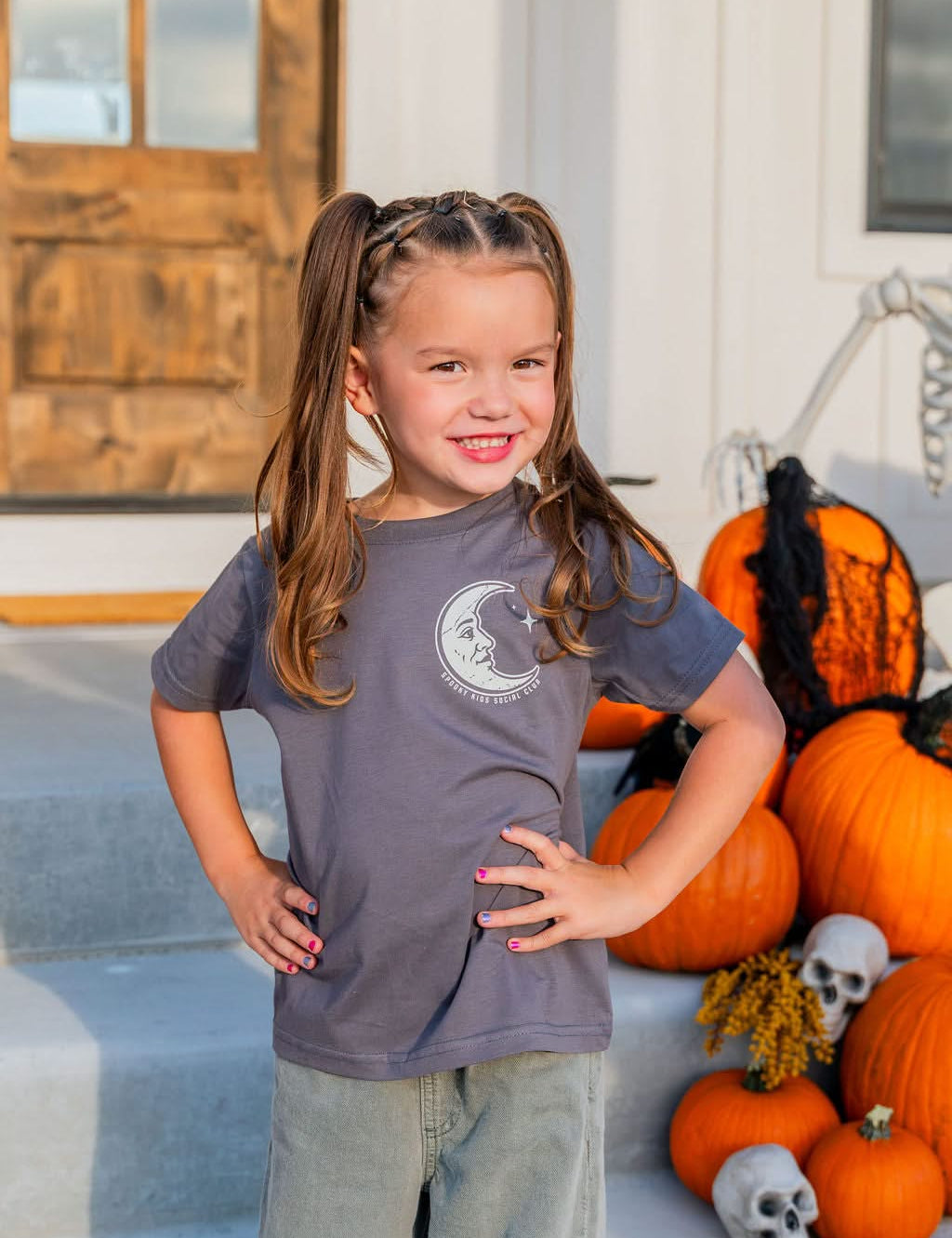 Spooky Kids Social Club Child Tee | Kids Halloween T-Shirt Little Mama Shirt Shop LLC
