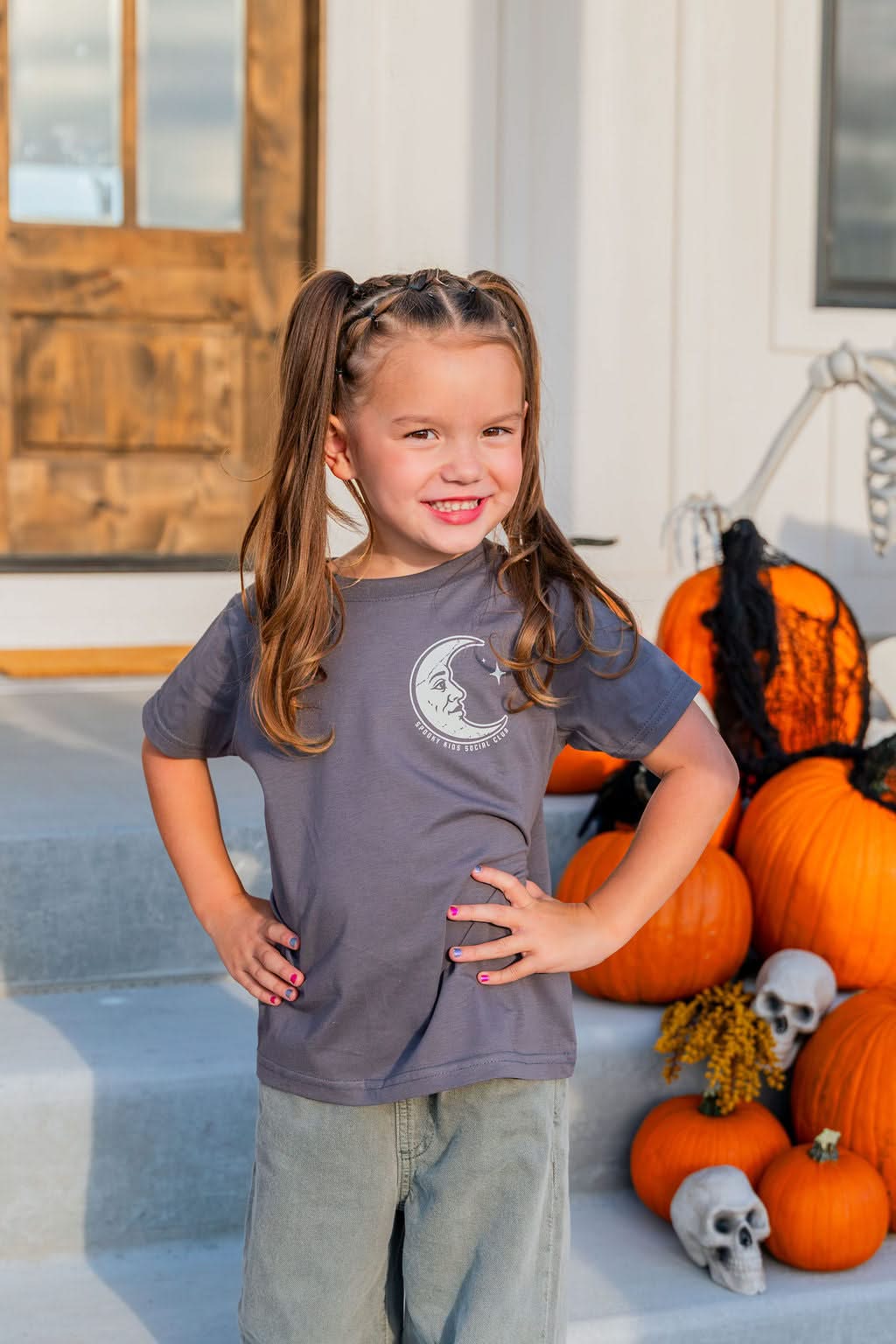 Spooky Kids Social Club Child Tee | Kids Halloween T-Shirt Little Mama Shirt Shop LLC