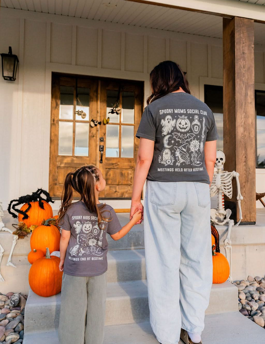 Spooky Moms Social Club Halloween Comfort Colors Tee | Mom Halloween Shirt Little Mama Shirt Shop LLC