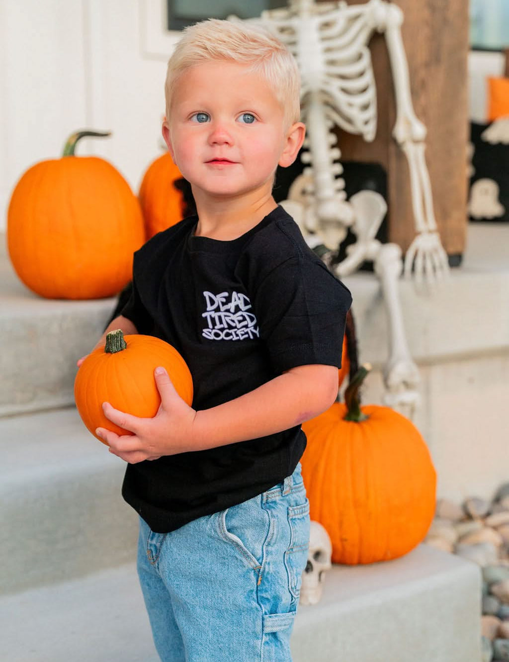 Dead Tired Society Halloween Child Tee | Kids Halloween T-Shirt Little Mama Shirt Shop LLC