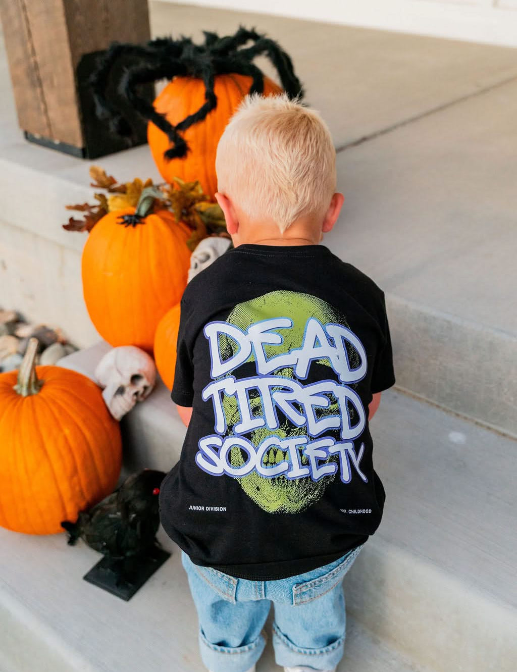 Dead Tired Society Halloween Child Tee | Kids Halloween T-Shirt Little Mama Shirt Shop LLC