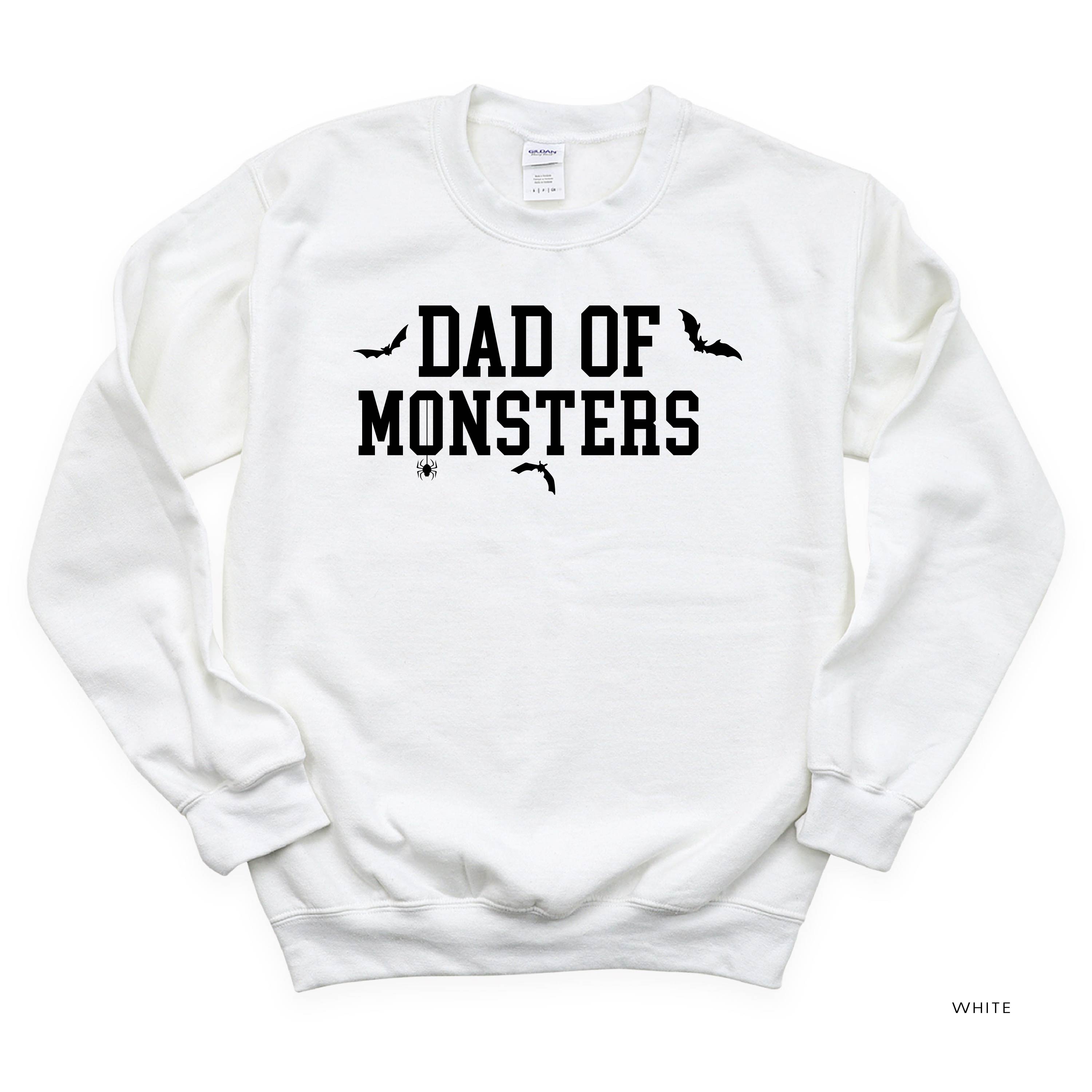 Dad of Monsters - Basic Fleece Crewneck Little Mama Shirt Shop LLC