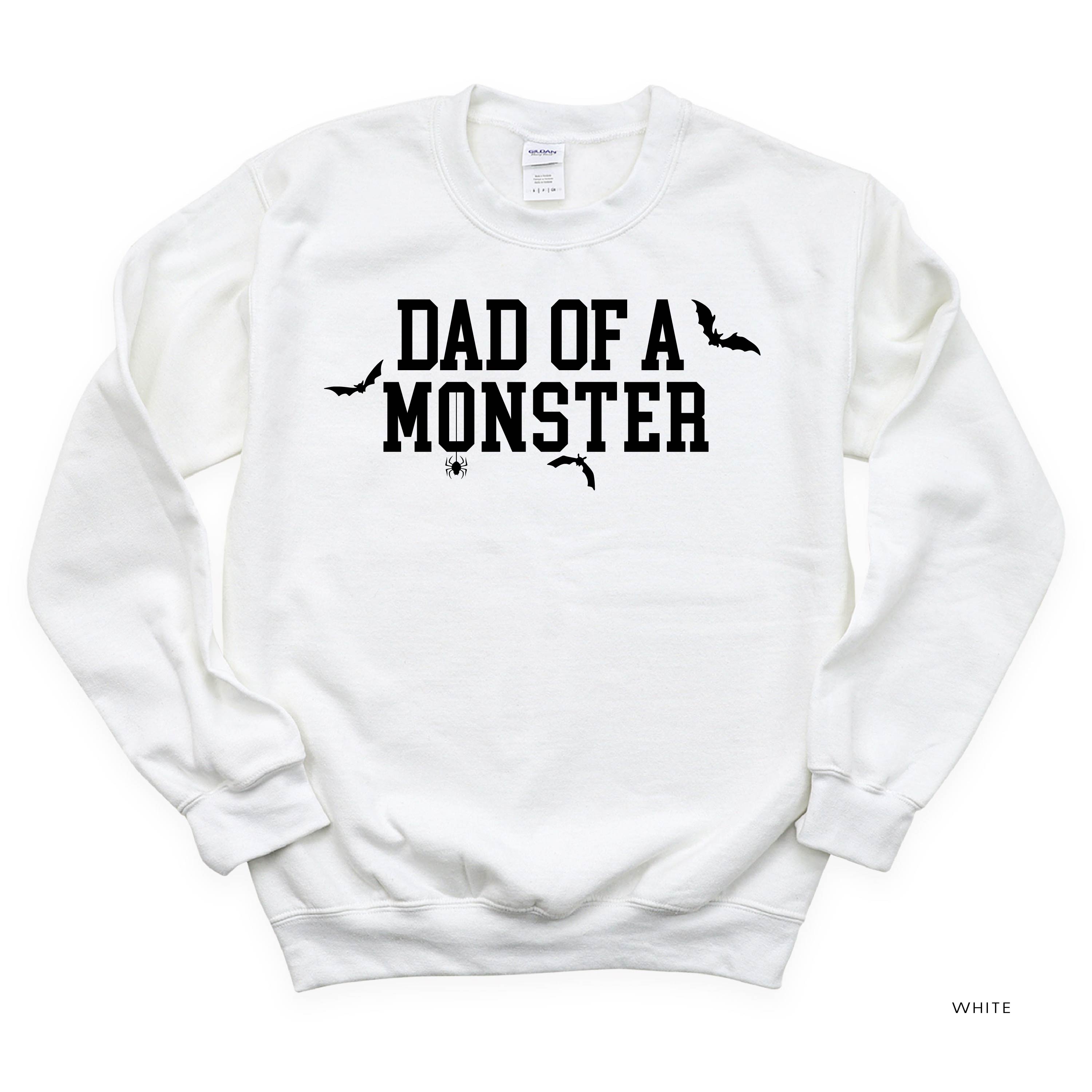 Dad of a Monster - Basic Fleece Crewneck Little Mama Shirt Shop LLC