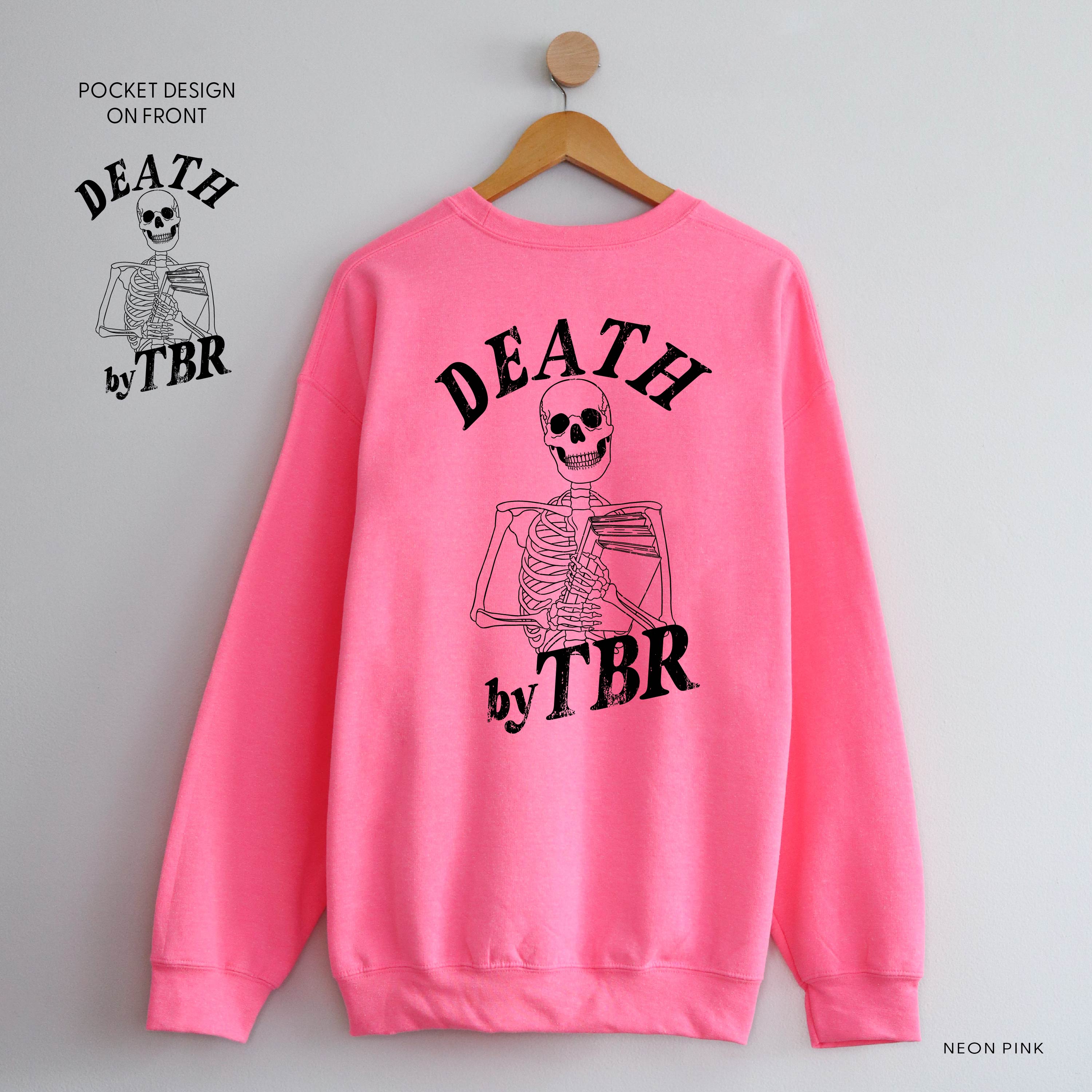  FULL SIZE on Back - Basic Fleece Crewneck Little Mama Shirt Shop LLC
